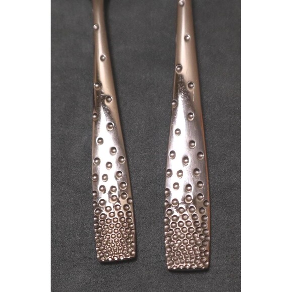 Nambe Dazzle Salad Forks (2) Stainless 18/10 Flatware - Picture 2 of 4